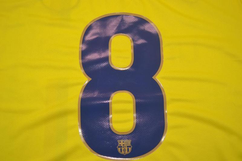 Camisa Barcelona Away 08/09 - Versão Retrô "A.Iniesta" Nº 8