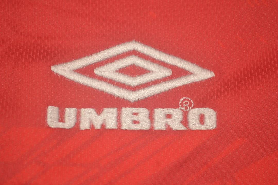 Camisa Manchester United Manga Longa 94/96 - Versão Retrô