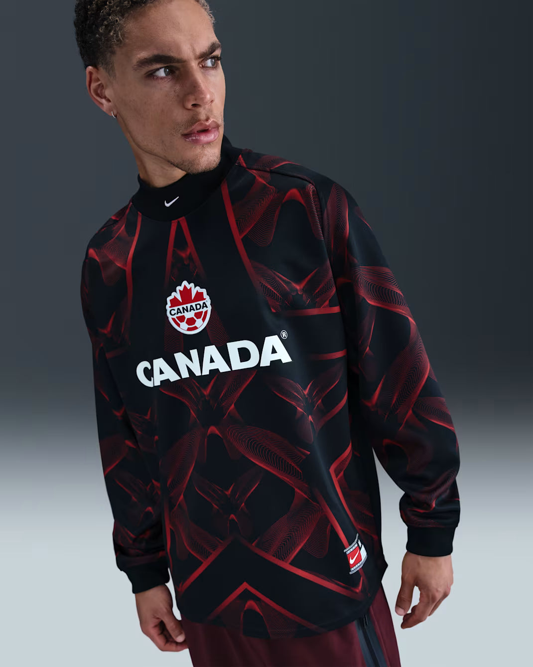 Camisa Nike Canadá 2025/26 Goleiro Manga Longa