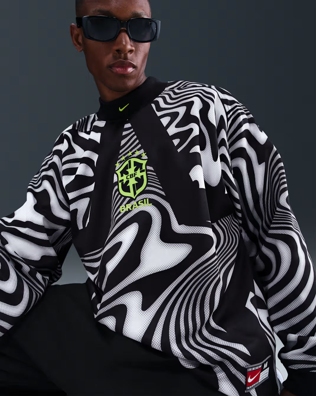 Camisa Nike Brasil 2025/26 Goleiro Manga Longa