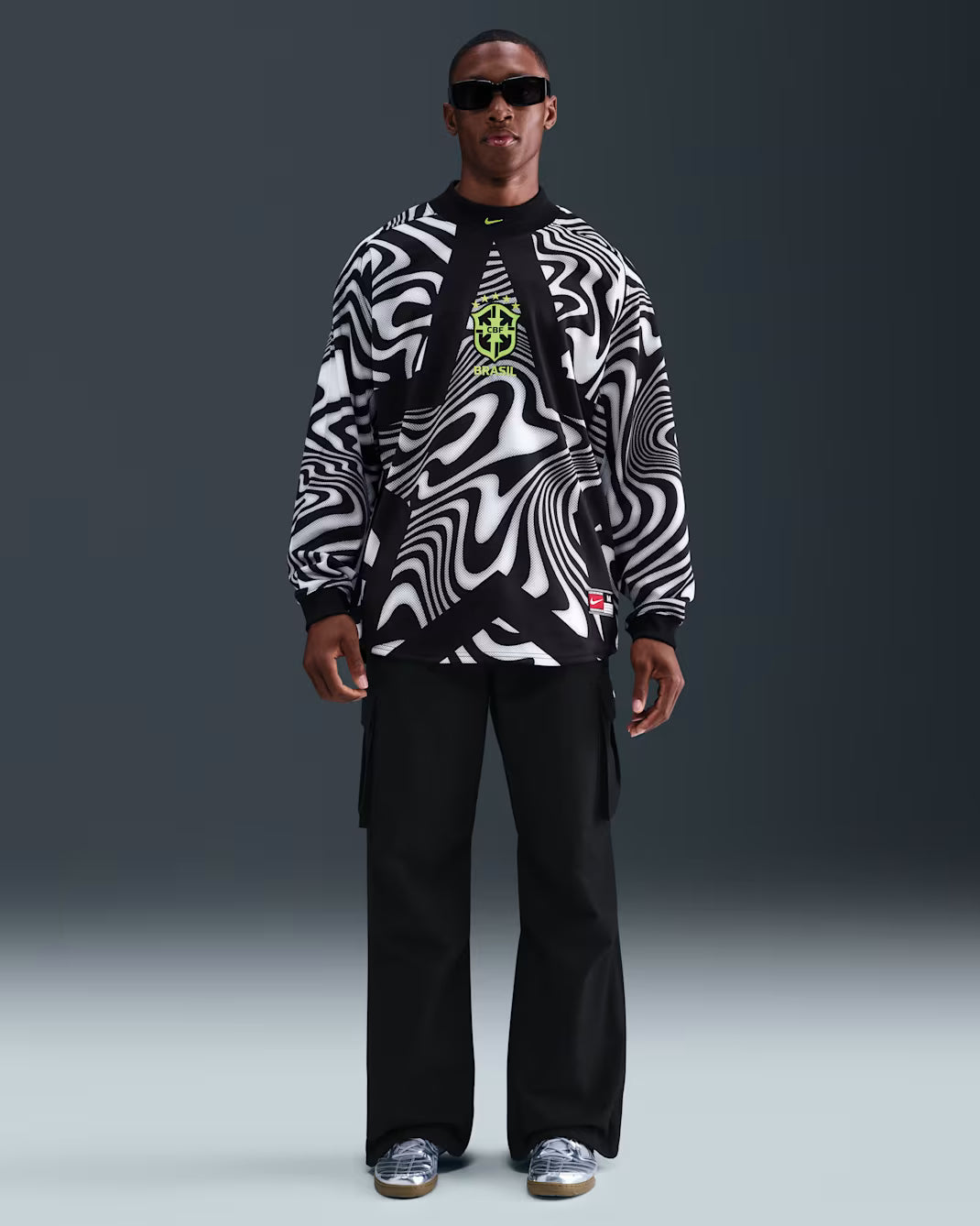 Camisa Nike Brasil 2025/26 Goleiro Manga Longa