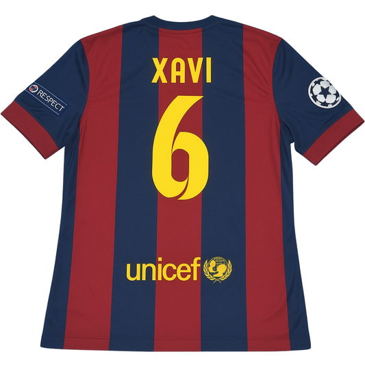 Camisa Barcelona Home 14/15 - Versão Retrô "Xavi" Nº 6