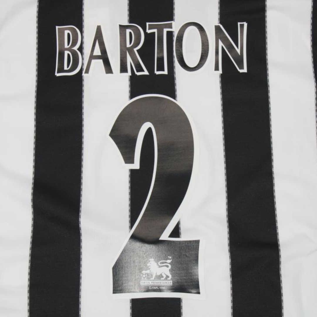 Camisa Newcastle United Home 99/00 - Versão Retrô "Barton" Nº 2
