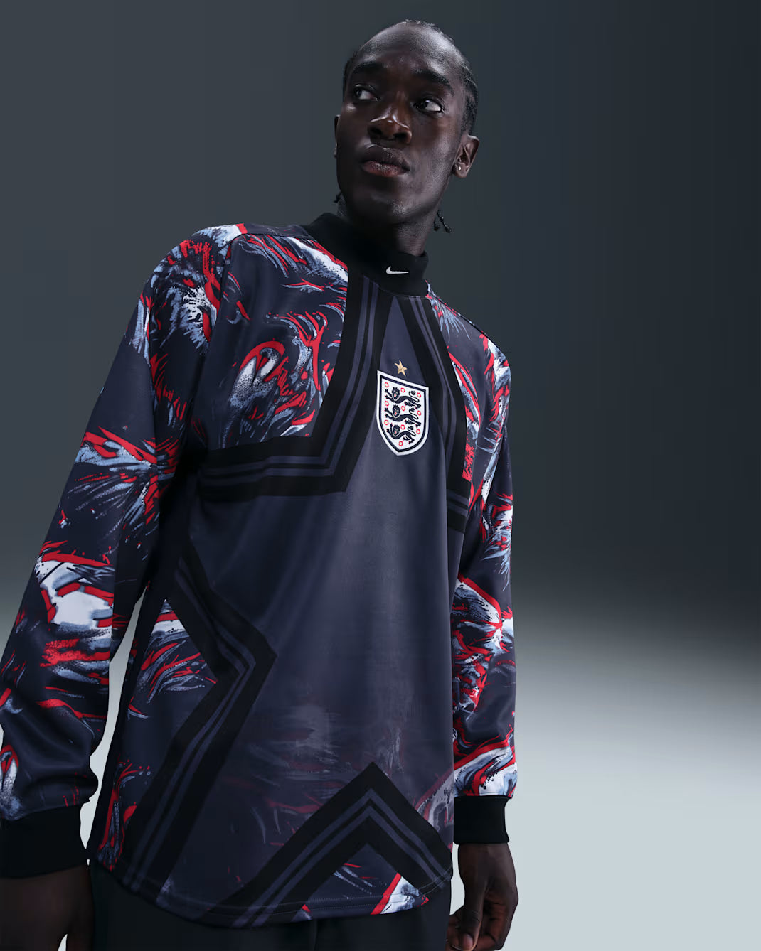 Camisa Nike Inglaterra 2025/26 Goleiro Manga Longa