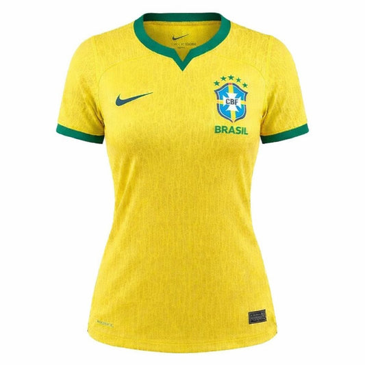 Camisa Nike Brasil I 2026/27 Feminina Amarela
