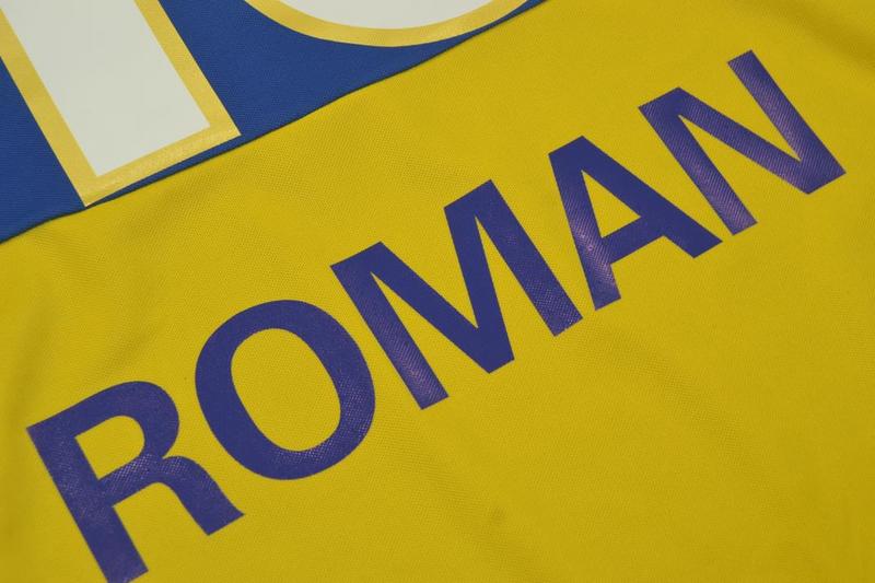 Camisa Boca Juniors Home 2001 - Versão Retrô "Roman" N° 10