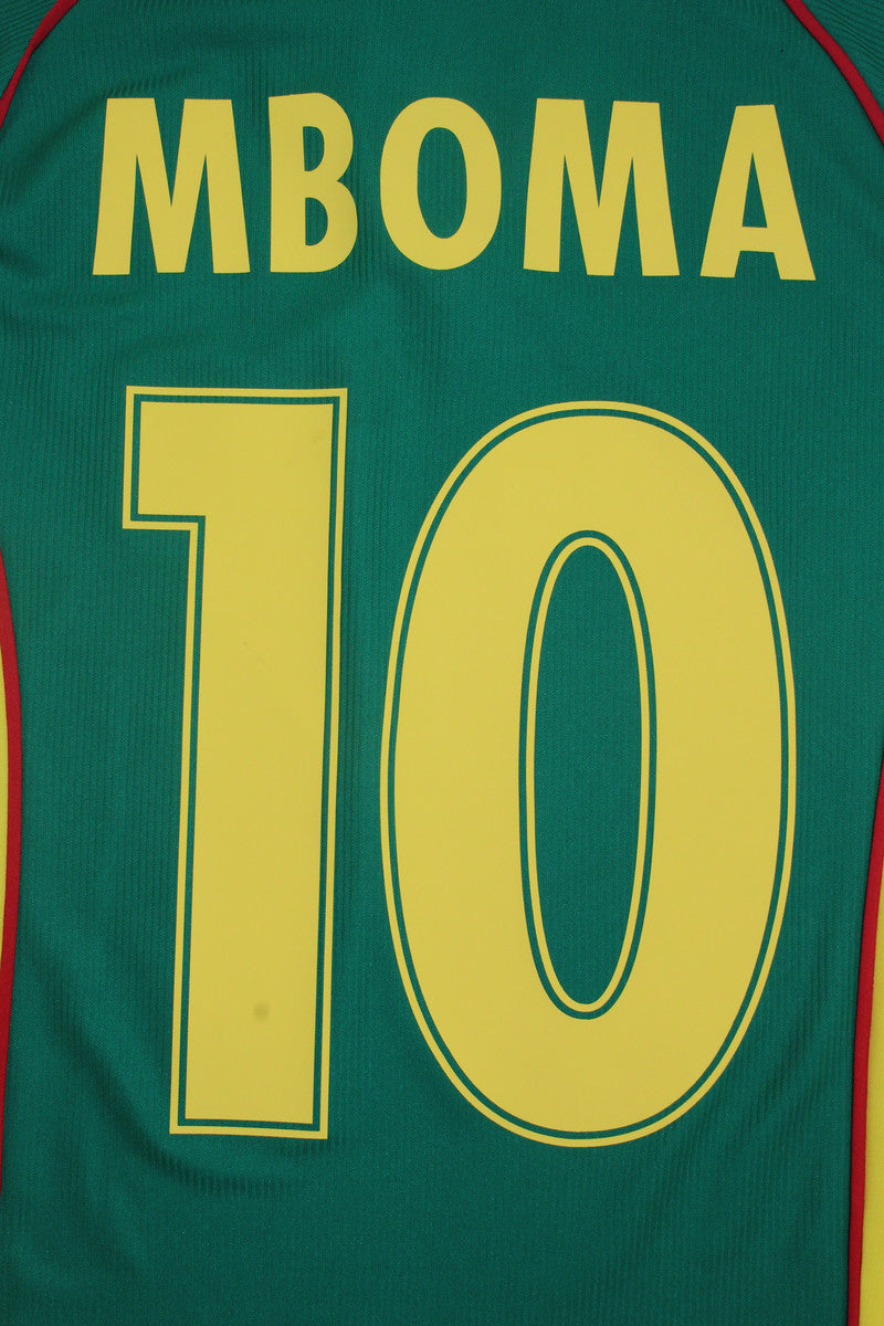 Camisa Retrô Camarões Home 1998 "Mboma" N°.10