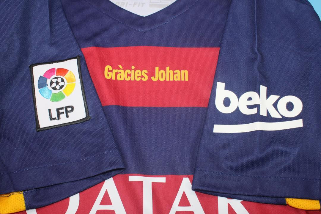 Camisa Barcelona Home 15/16 - Versão Retrô "Messi" Nº 10