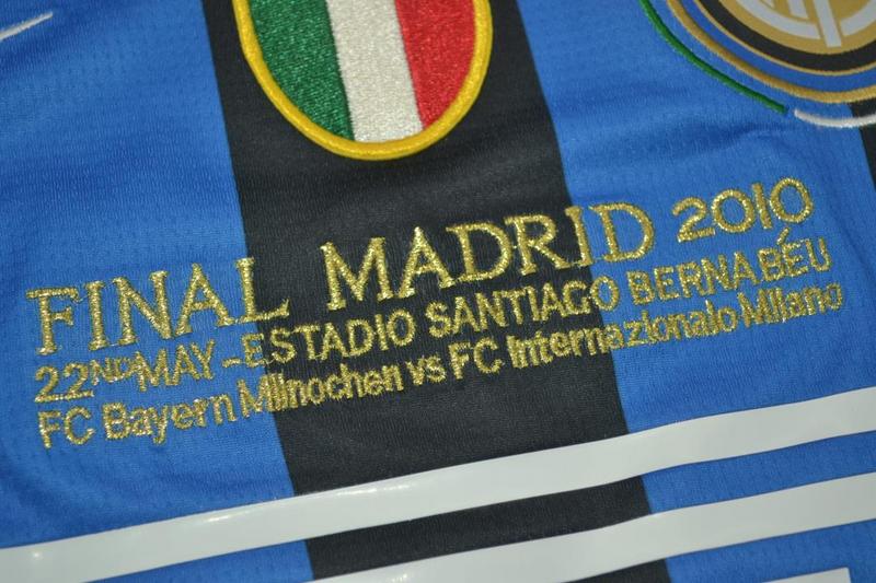 Camisa Retrô Inter de Milão Home UCL Finale Versão 2010 "J.Zanetti" N°.4