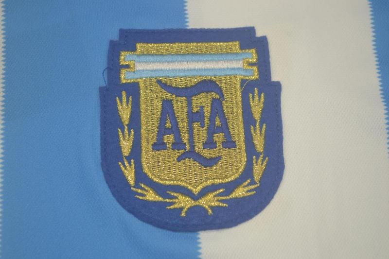 Camisa Argentina Manga Longa Home 1986 - Versão Retrô