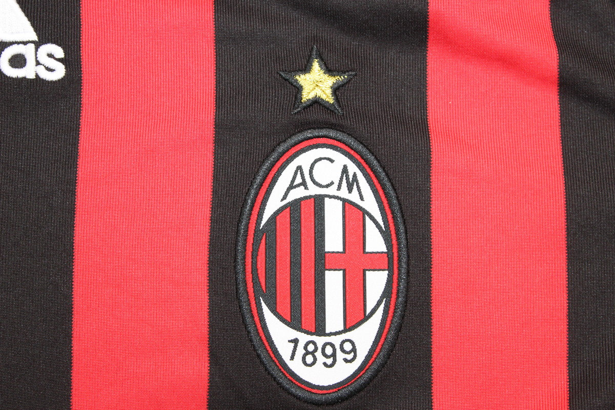 Camisa Milan Manga Longa Home 08/09 - Versão Retrô