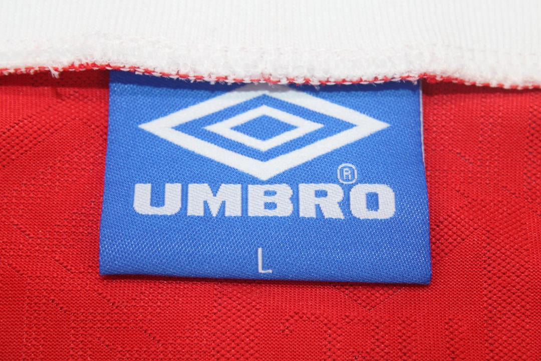 Camisa Manchester United Manga Longa Home 92/94 - Versão Retrô