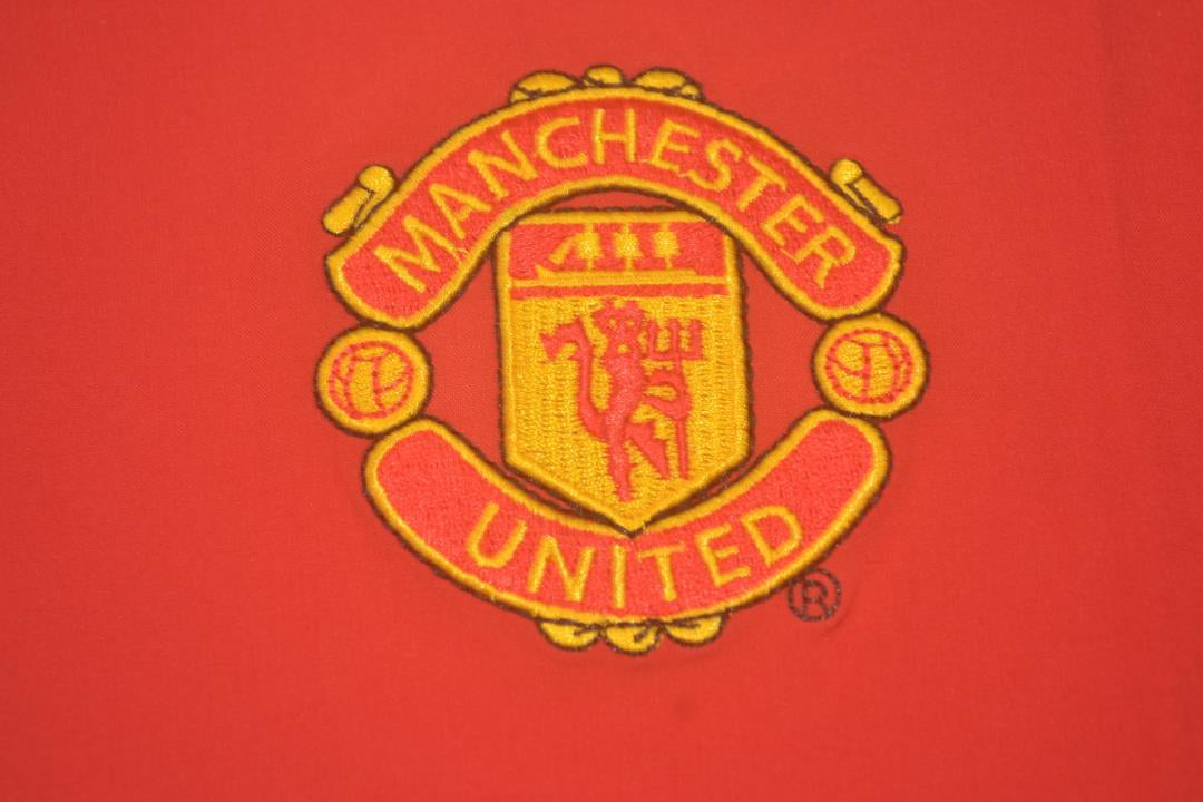 Camisa Manchester United Manga Longa Home 02/03 - Versão Retrô