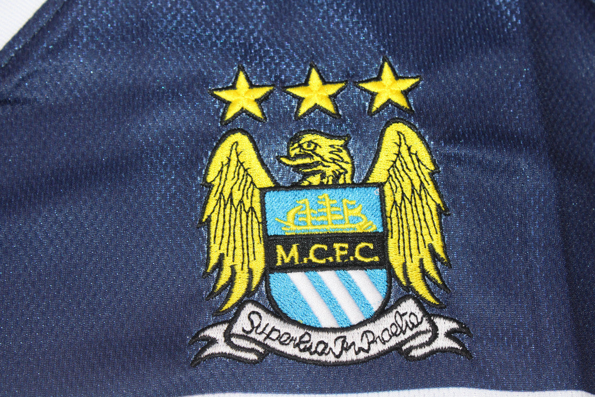 Camisa Manchester City Away 97/98 - Versão Retrô "Kinkladze" Nº 10
