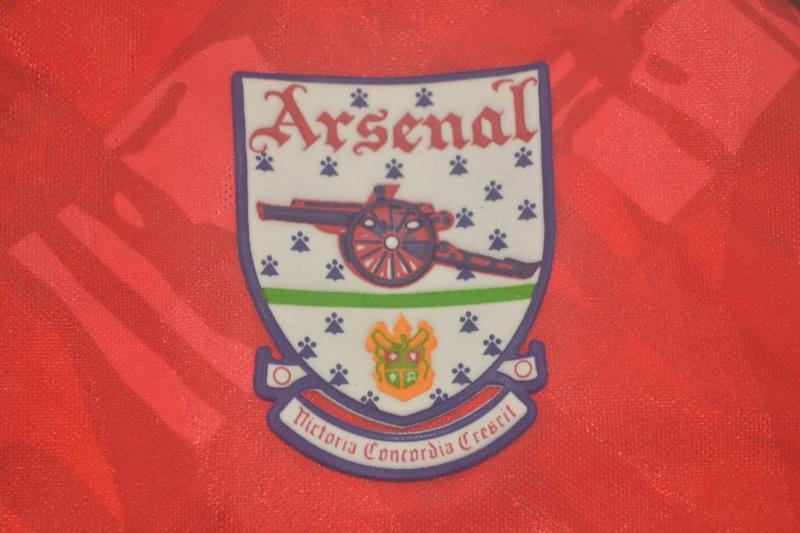 Camisa Arsenal Home 90/92 - Versão Retrô "Wright" Nº 8
