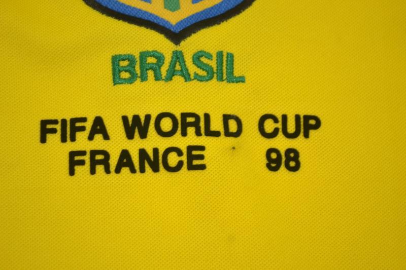 Camisa Retrô Brasil Home Copa do Mundo Finale Versão 1998 "Ronaldo" N°.9