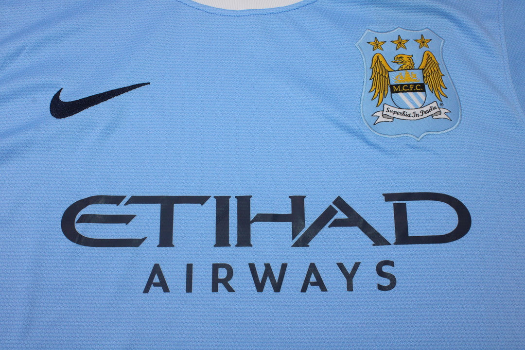 Camisa Manchester City Home 13/14 - Versão Retrô "Kun Aguero" Nº 16