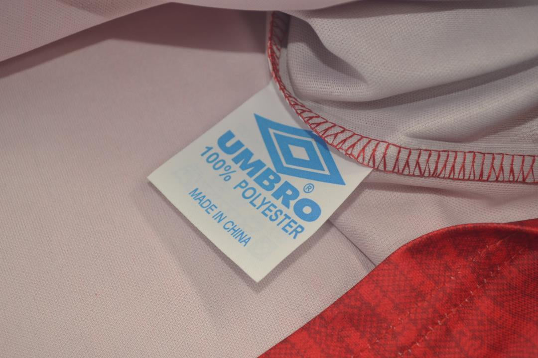 Camisa Manchester United Manga Longa 96/97 - Versão Retrô "Beckham" Nº 10