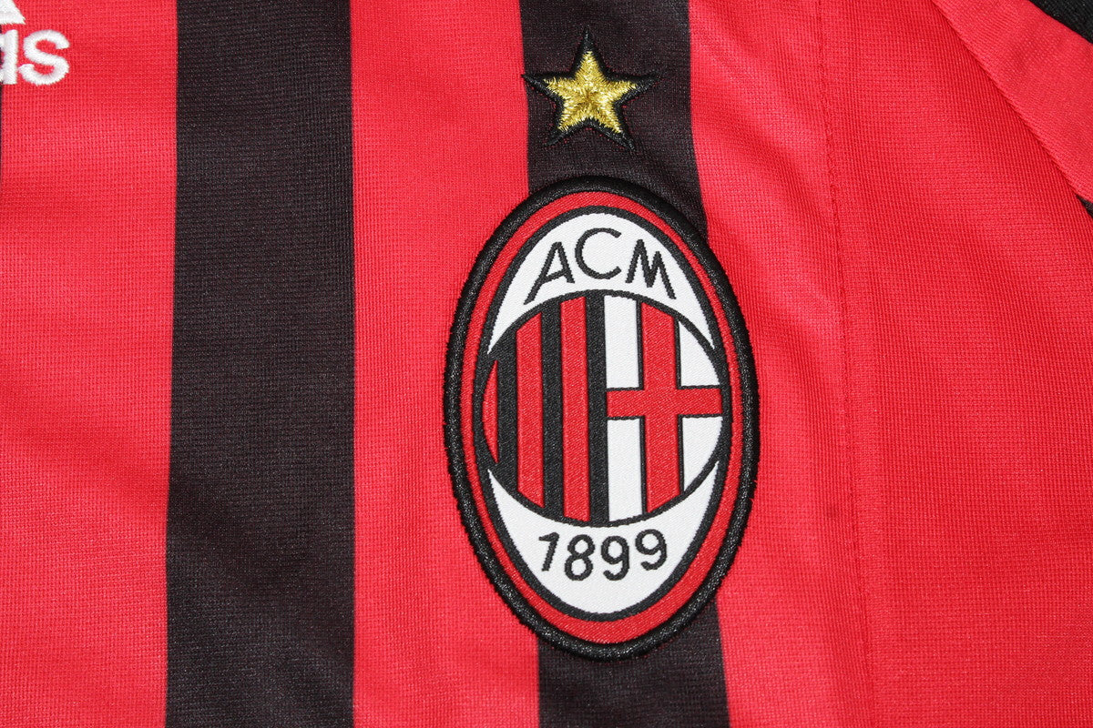 Camisa Milan Manga Longa Home 07/08 - Versão Retrô