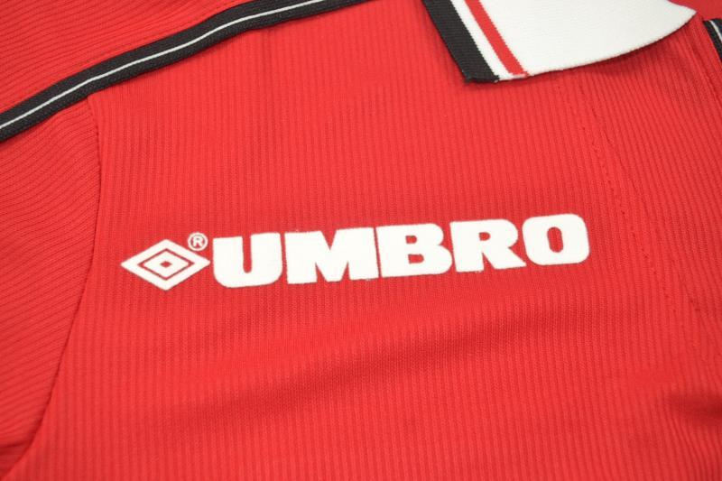 Camisa Manchester United Home 98/99 - Versão Retrô "Stam" Nº 6