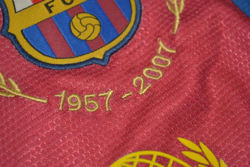 Camisa Barcelona Manga Longa 07/08 - Versão Retrô "Ronaldinho" Nº 10