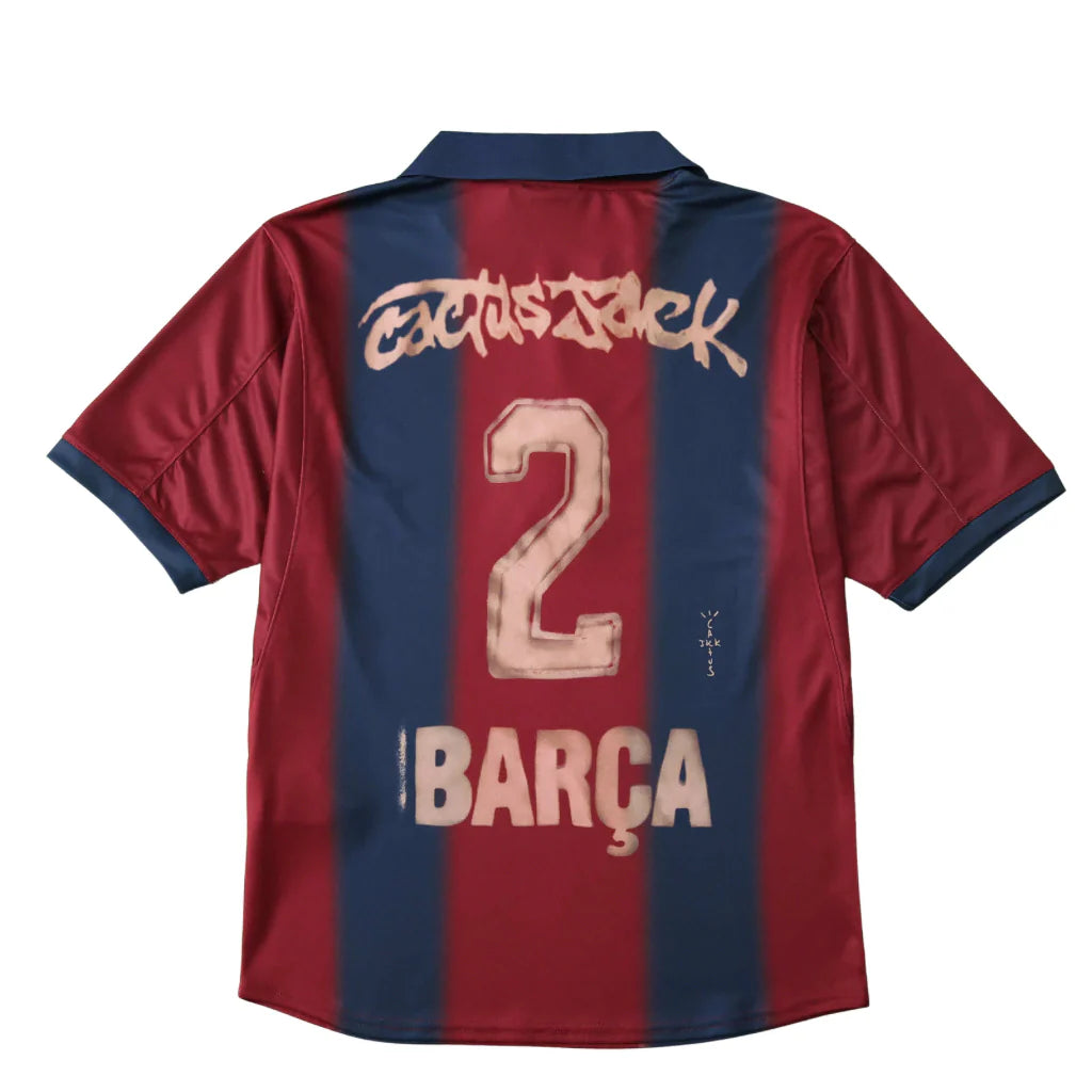 Camisa Nike Barcelona Home 2000/2001 Retrô Travis Scott Edição Especial Masculino