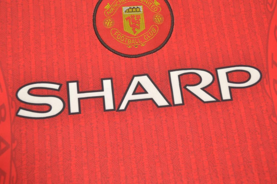 Camisa Manchester United Manga Longa Home 96/97 - Versão Retrô