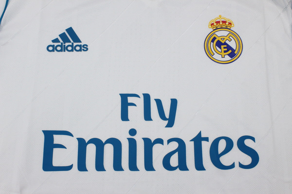 Camisa Real Madrid Manga Longa Home 17/18 - Versão Retrô
