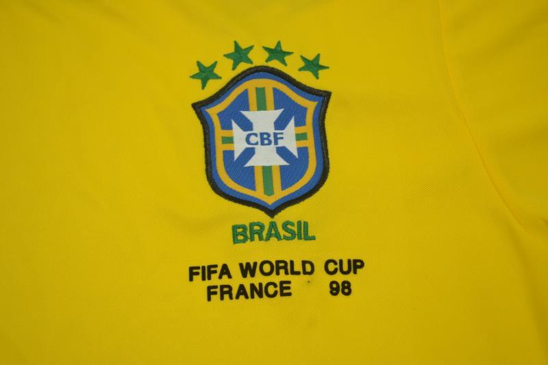 Camisa Retrô Brasil Home Copa do Mundo Finale Versão 1998