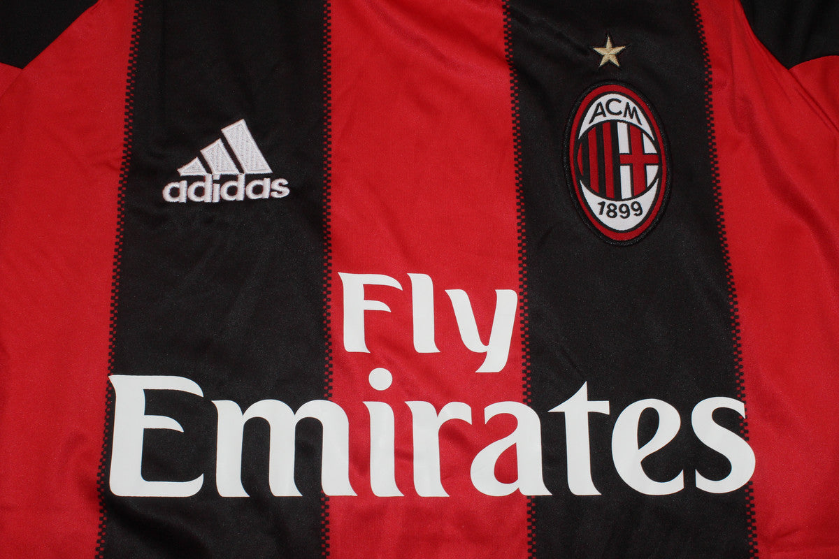 Camisa Milan Manga Longa Home 10/11 - Versão Retrô