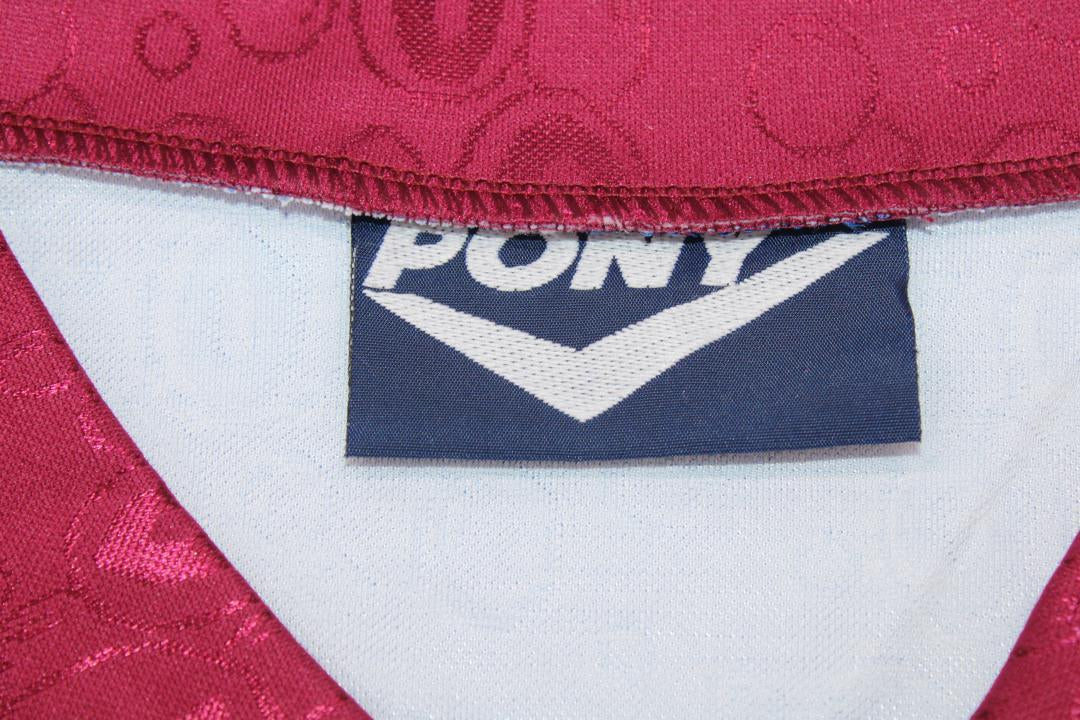 Camisa West Ham United Manga Longa Away 95/97 - Versão Retrô