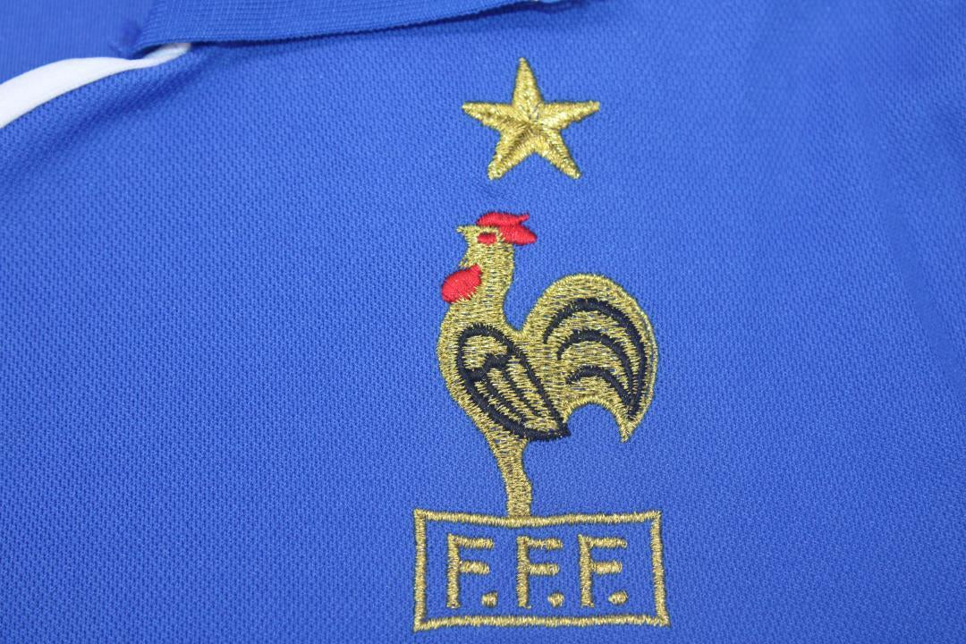 Camisa Retrô França Home Final Versão UEFA Europameisterschaft 2000 "Trezeguet" N°20