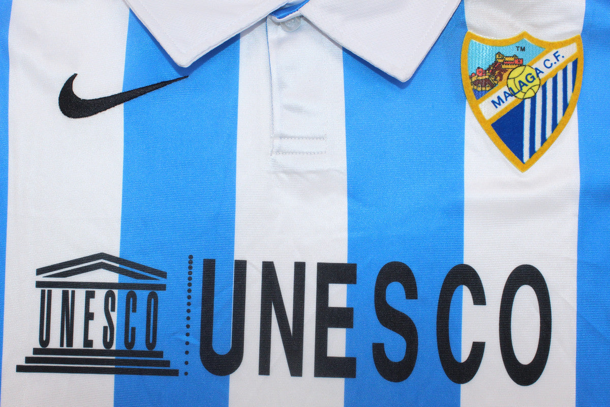 Camisa Málaga Home 12/13 - Versão Retrô
