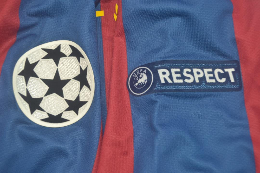 Camisa Barcelona Manga Longa 10/11 - Versão Retrô "David Villa" Nº 7
