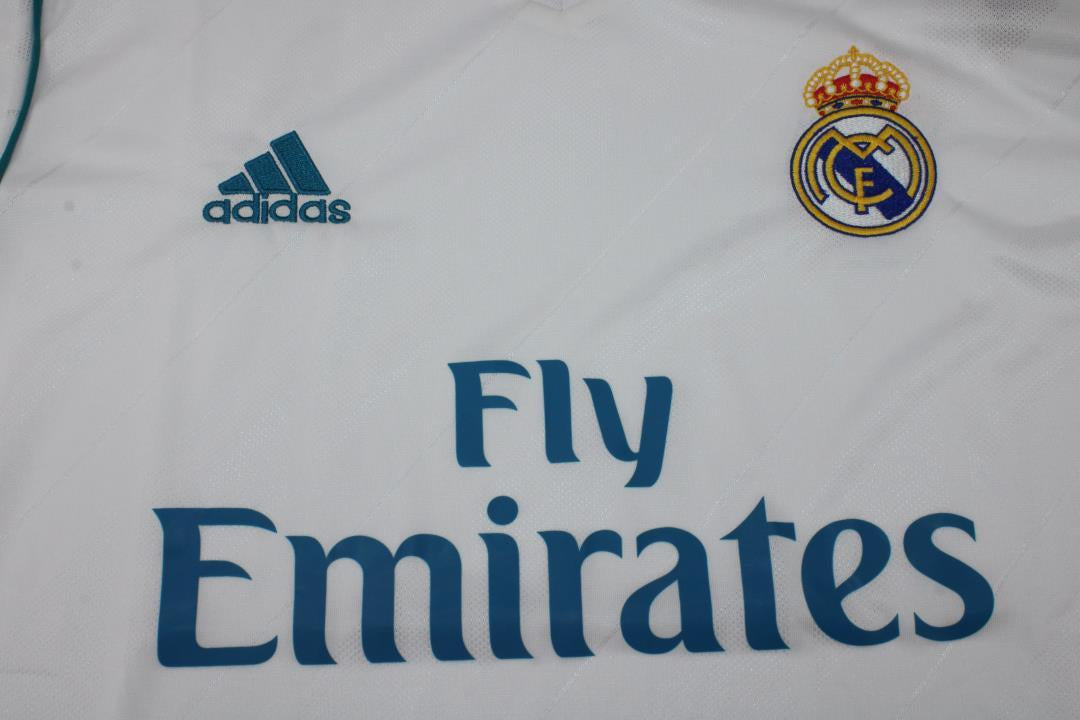 Camisa Real Madrid Manga Longa Home 17/18 - Versão Retrô