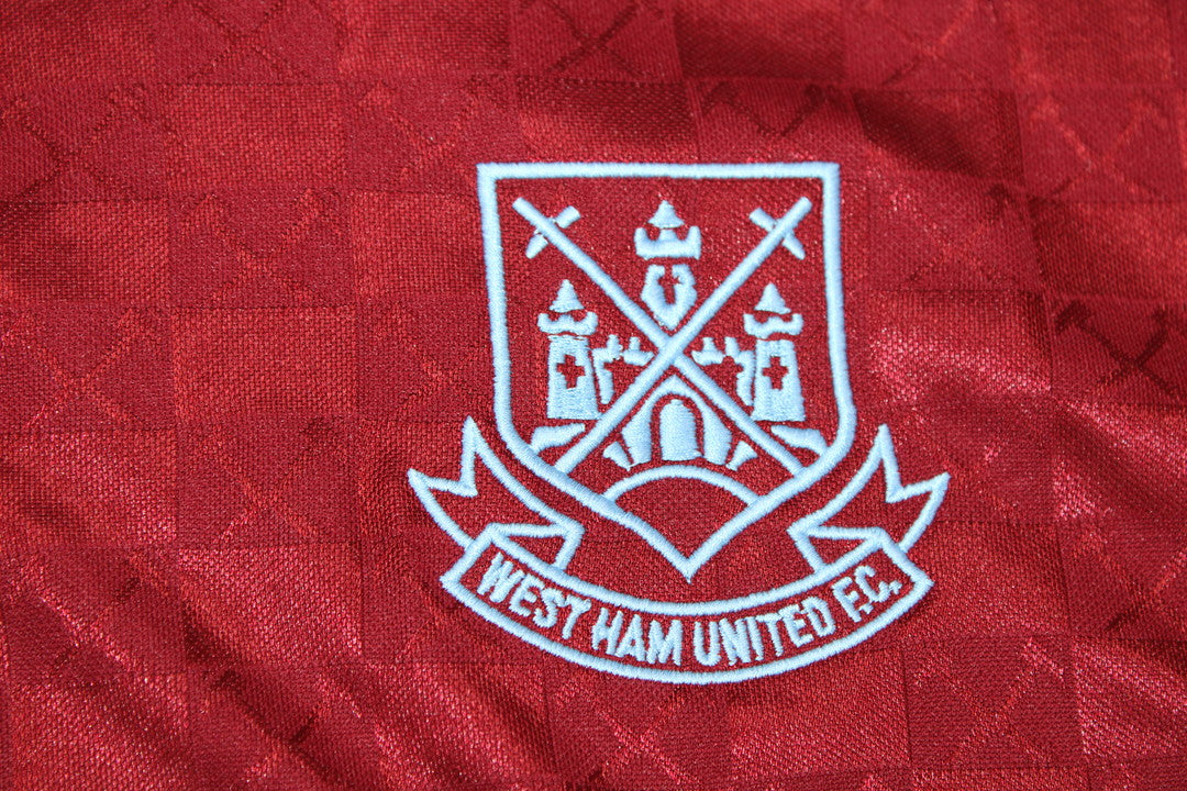 Camisa West Ham Home 89/90 - Versão Retrô
