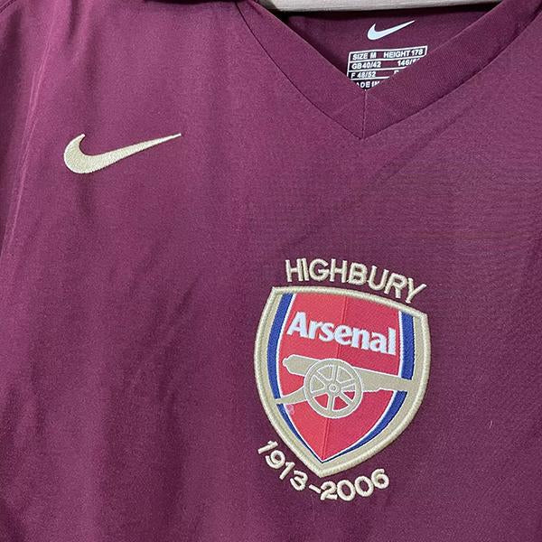 Camisa Arsenal Manga Longa Home 05/06 - Versão Retrô