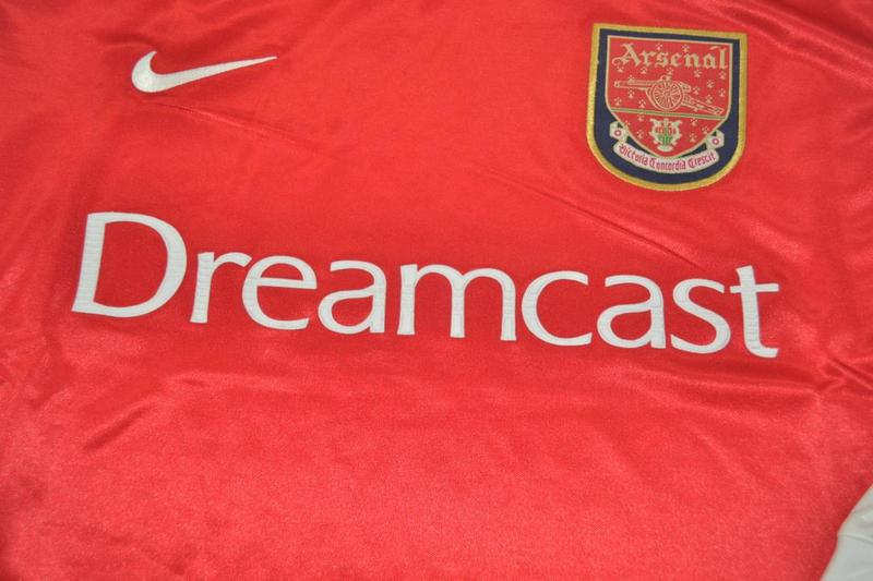 Camisa Arsenal Manga Longa Home 00/02 - Versão Retrô