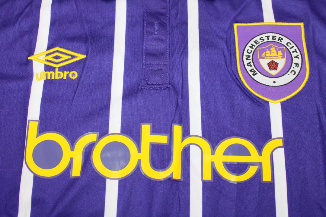 Camisa Manchester City Away 92/94 - Versão Retrô Nº 8