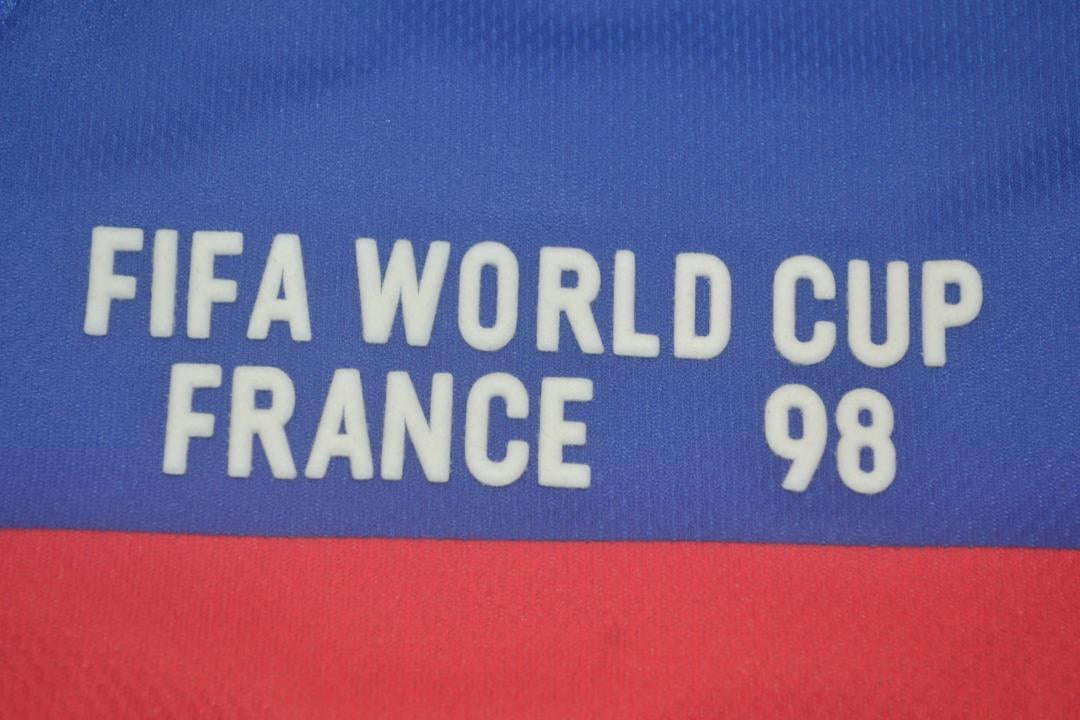 Camisa Retrô França Home Copa do Mundo Versão 1998 "Zidane" N°10