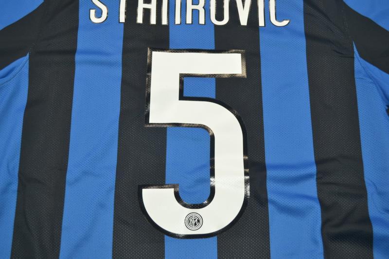 Camisa Retrô Inter de Milão Home UCL Finale Versão 2010 "Stankovic" N°.5