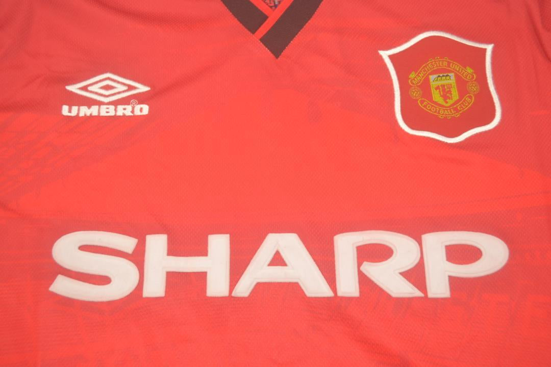 Camisa Manchester United Manga Longa 94/96 - Versão Retrô