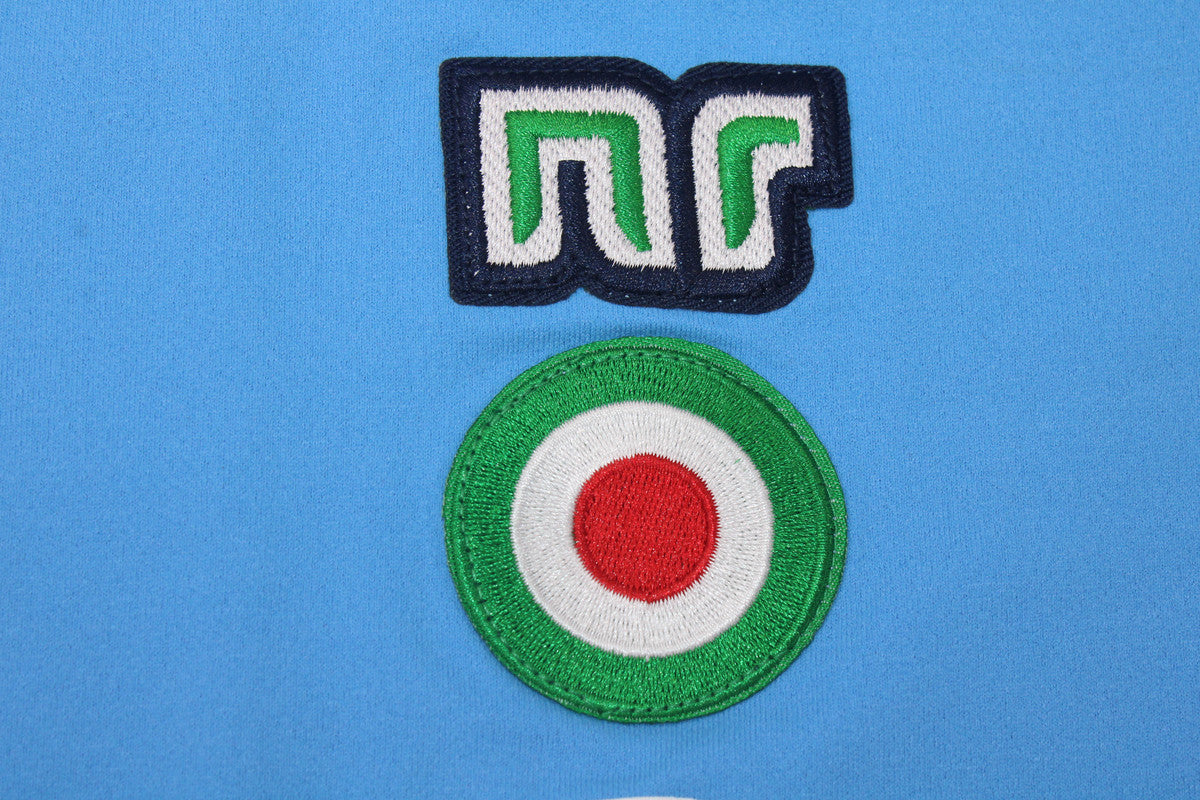 Camisa Napoli Manga Longa Home 87/88 - Versão Retrô