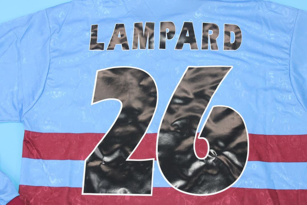 Camisa West Ham United Manga Longa 95/97 - Versão Retrô "Lampard" Nº 26
