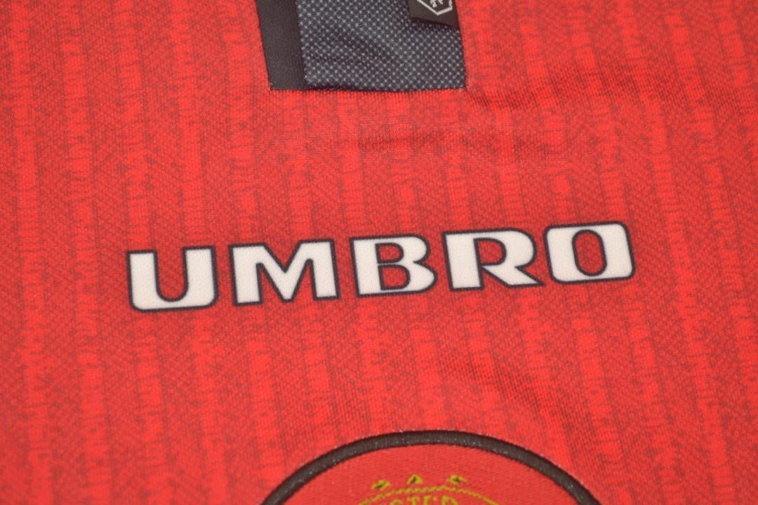 Camisa Manchester United Manga Longa 96/97 - Versão Retrô "Cantona" Nº 7