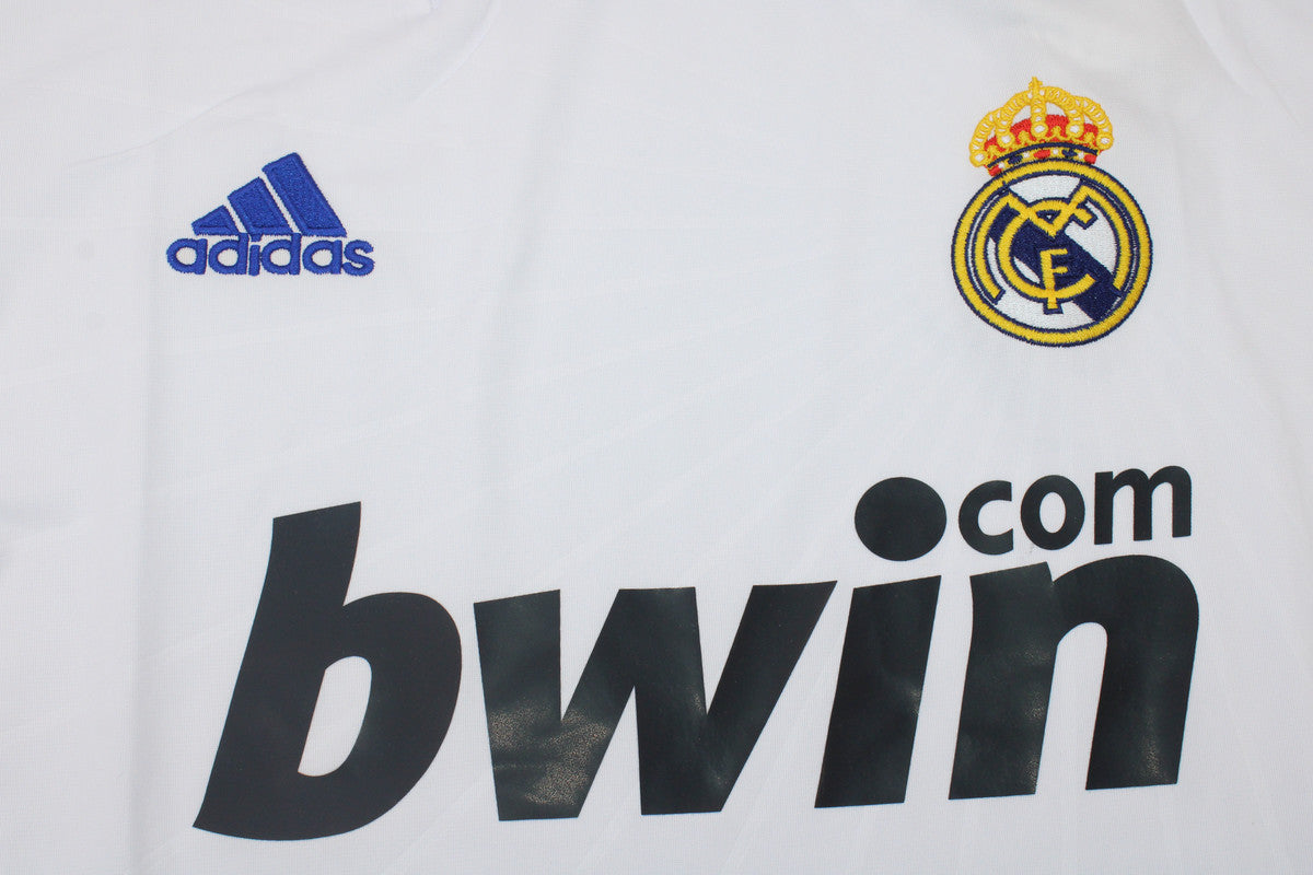 Camisa Real Madrid Manga Longa Home 10/11 - Versão Retrô