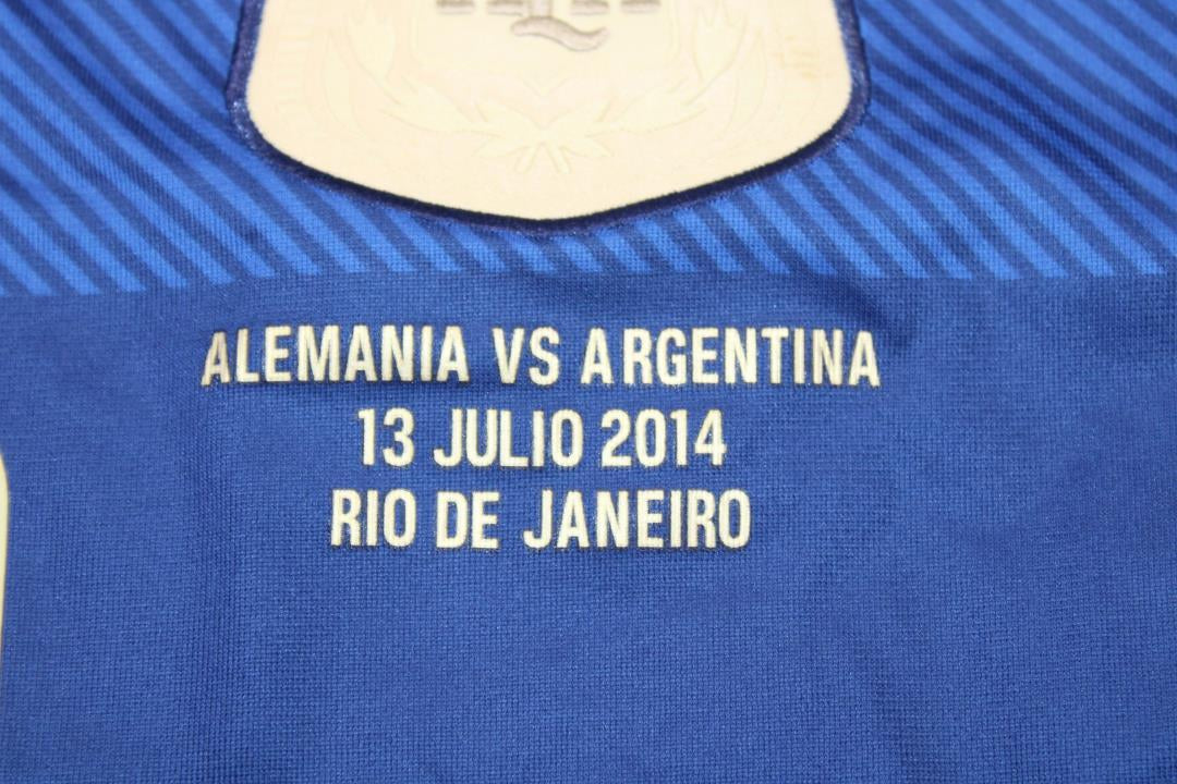 Camisa Argentina Manga Longa 2014 - Versão Retrô "Messi" Nº 10