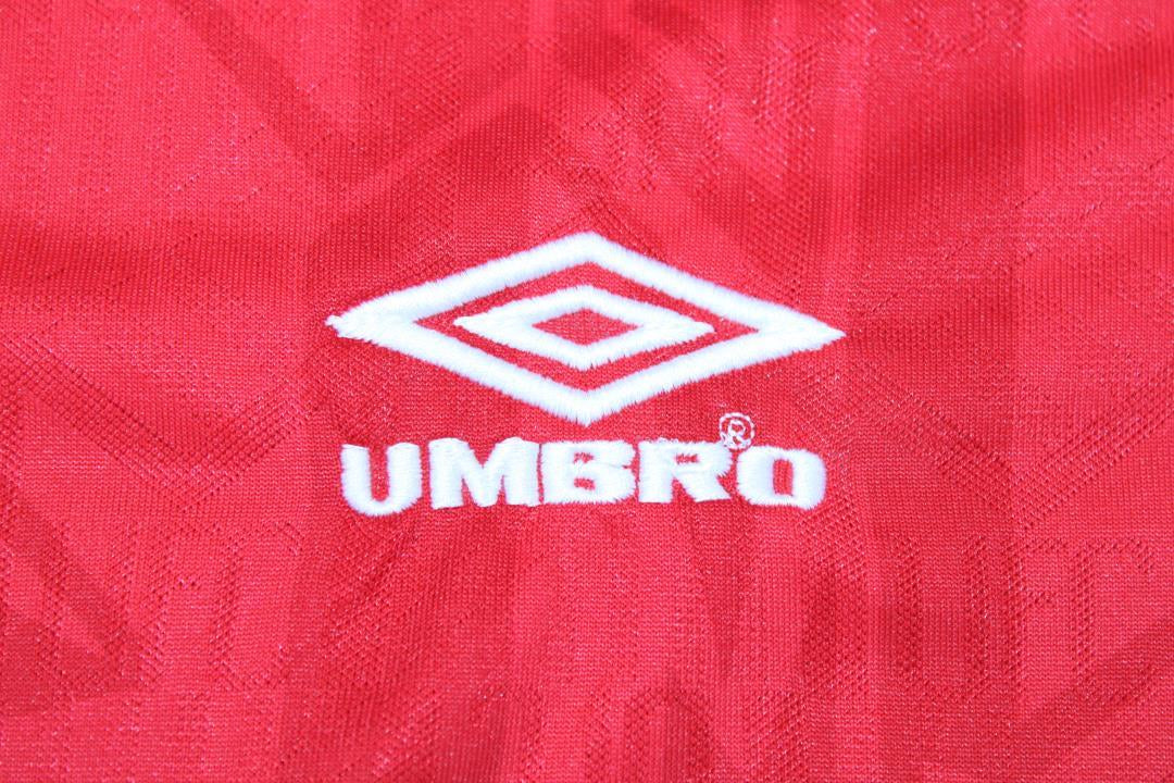 Camisa Manchester United Manga Longa Home 92/94 - Versão Retrô