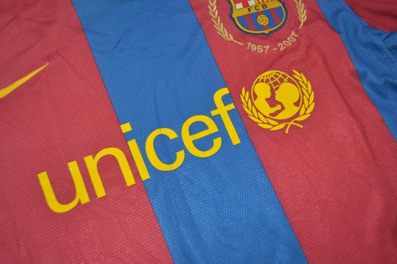 Camisa Barcelona Manga Longa Home 07/08 - Versão Retrô