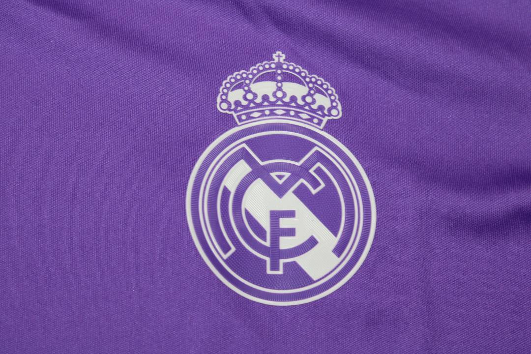 Camisa Real Madrid Manga Longa Away 16/17 - Versão Retrô